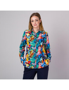 Willsoor Ženska srajca barvna z geometrijskim vzorcem 14308