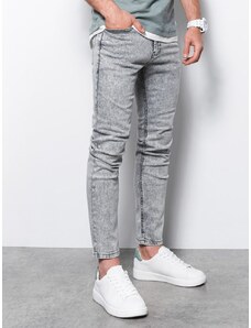 Buďchlap Jeans hlače v sivi barvi P1062