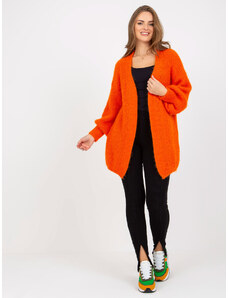 Fashionhunters Orange hairy oversized cardigan OH BELLA