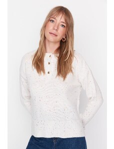 Trendyol pulover - Ecru - Regular fit