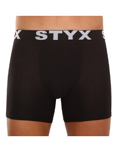 Moške boksarice Styx dolge športna guma črne (U960) XXL