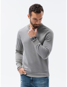 Buďchlap Preprost siv pulover brez kapuce B978