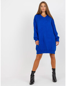 Fashionhunters Cobalt knitted oversize dress RUE PARIS