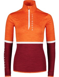 Nordblanc Oranžen ženski powerfleece pulover MID