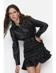 Ženska obleka Trendyol Faux Leather