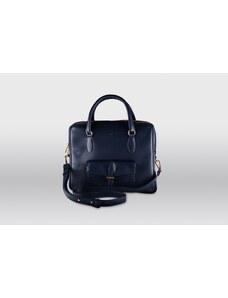 SHPERKA Leather business bag Executive S royal blue