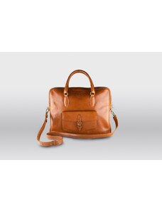 SHPERKA Leather business bag Executive L brown