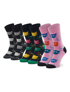 Set 3 parov unisex visokih nogavic Happy Socks