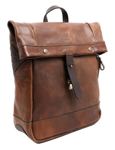 Glara Luxury leather rolling backpack