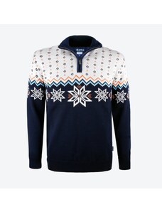Merino pulover Kama IN 301 108 temno modra
