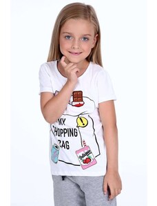 FASARDI Girls' T-shirt with white patches