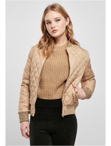 Urban Classics Women's Diamond Quilt Nylon jacket unionbeige