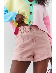 FASARDI Shorts with pink cuff