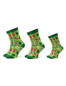 Set 3 parov unisex visokih nogavic Rainbow Socks