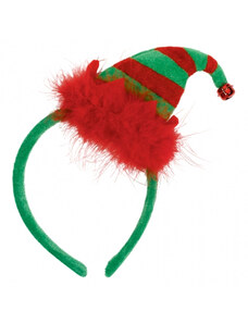 Amscan Ženski božični naglavni trak - klobuk Elf