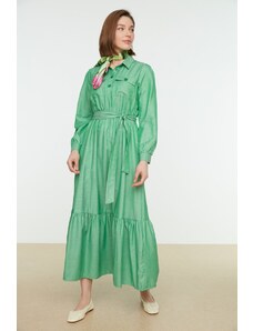 Trendyol obleka - zelena - osnovna