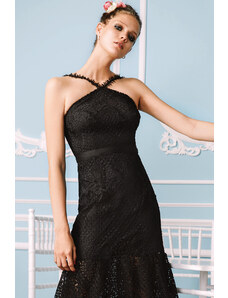 Koton Evening & Prom obleka - črna - dimljena obleka
