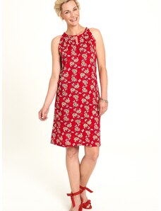 Rdeča cvetlična obleka Tranquillo - ženske