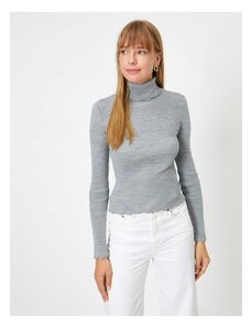 Osnovni pulover Koton Women's Gray Turtleneck