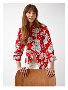 Koton Floral Patterned Shirt Long Sleeve Cotton