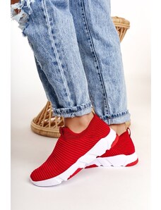Women's sneakers BIG STAR SHOES Red