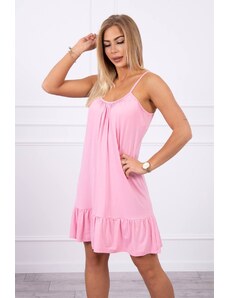 Kesi Dress with thin straps light pink