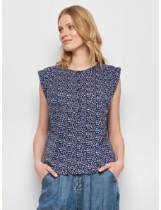 Red-blue patterned blouse Tranquillo Lamin - Women