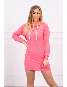Kesi Dress with sweatshirt pink neon