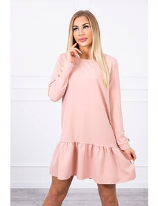 Kesi Dress with ruffles powder pink