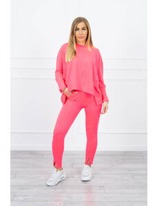 Kesi Complete with oversize blouse pink neon color