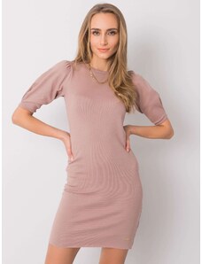 Fashionhunters Beige dress Betsy YOU D'T KNOW ME