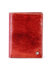 Fashionhunters Brown leather wallet