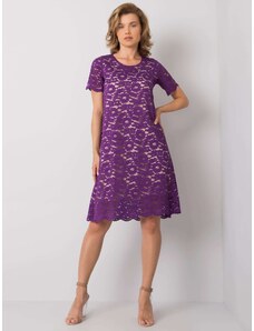 Fashionhunters Purple lace dress by Lulu