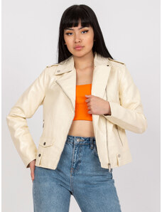 Fashionhunters Women's beige jacket ramones with pockets