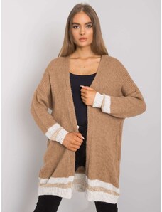 Fashionhunters OH BELLA Camel knitted sweater