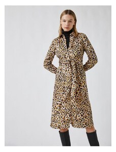 Koton Leopard vzorčasta midi obleka