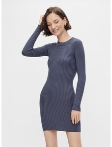 Pieces Obleka modrega puloverja Rista - Ženske