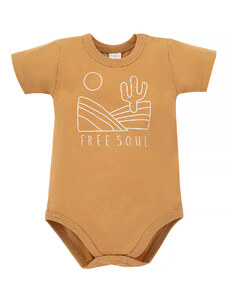 Pinokio Kids's Free Soul Shortsleeve Buttoned Bodysuit