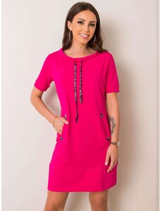 Ženska obleka Fashionhunters Pink
