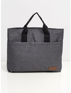 Fashionhunters Gray laptop bag