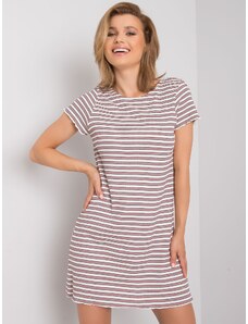 Fashionhunters Dress with red and white stripes