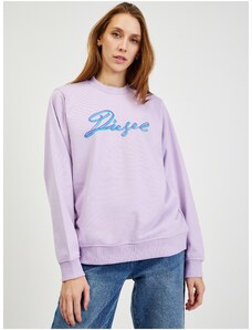 Light purple women's sweatshirt Diesel Felpa - Women
