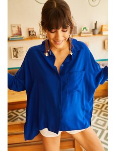 Ženska srajca Olalook GML-19000420/SAKS BLUE
