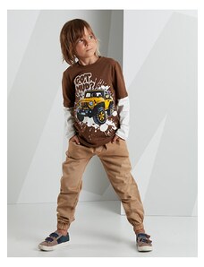 mshb&g Jeep Boy T-shirt Gabardine Trousers Set