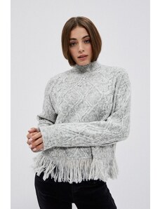 Moodo Turtleneck pulover z resicami