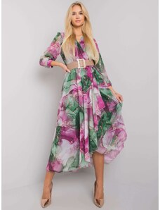 Ženska obleka Fashionhunters Floral patterned