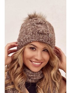 FASARDI Winter set, hat and scarf, brown