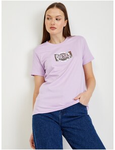 Light purple women's T-shirt Diesel Sily - Women