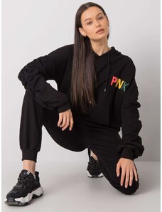 Fashionhunters Black two-piece sweatshirt