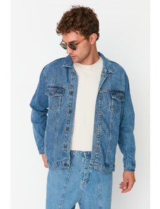 Trendyol modra moška redna jakna